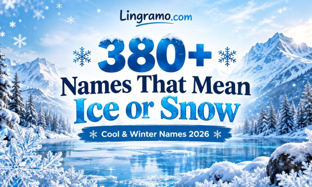 names that mean ice