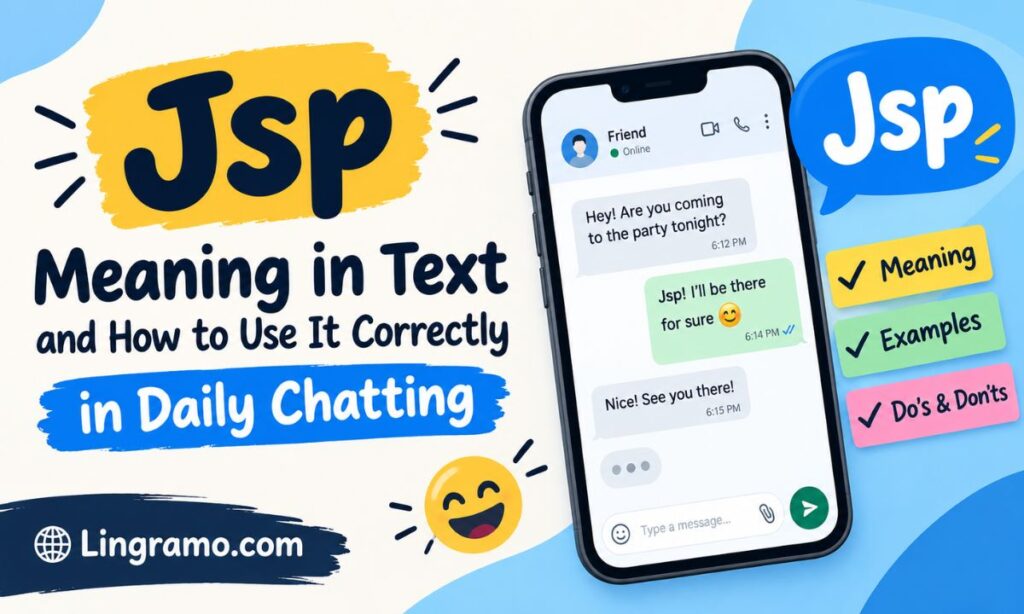 Jsp Meaning in Text
